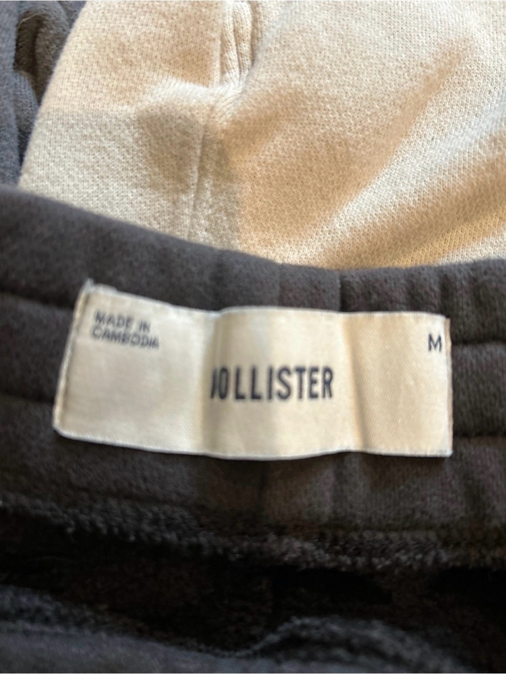 Hollister Trio of Drawstring Athletic Shorts - Black, Charcoal & Cream - Picture 2 of 7